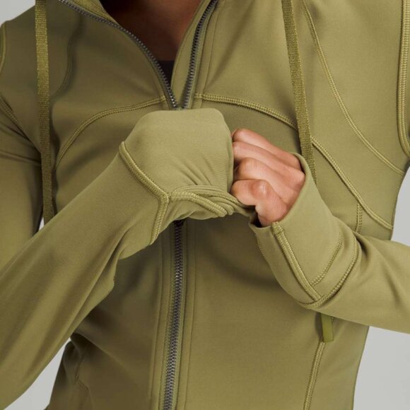 (6870) Lululemon Hooded Define Jacket *Nulu in Bronze Green $128 SZ 10 - Picture 2 of 6